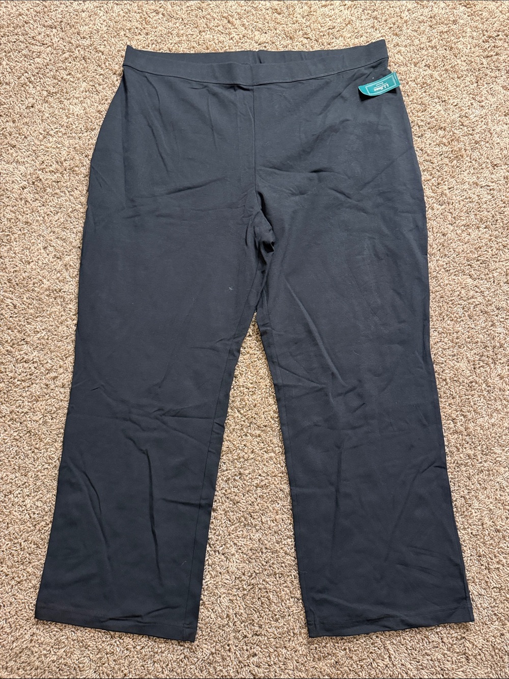 L.L. Bean Black Women's Pull-On Straight Leg Leggings